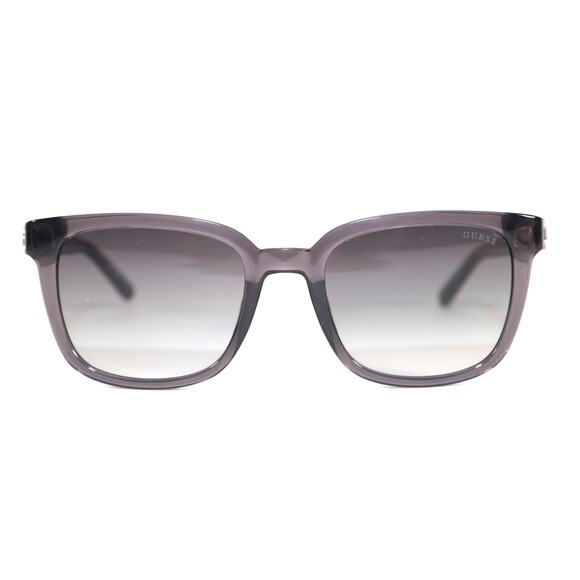 Guess Square Mens Sunglasses - Transparent Grey/Smoke Gradient - NWT - Picture 1 of 9